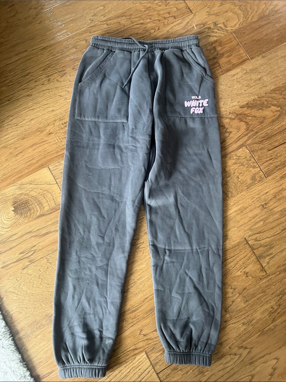 White Fox Charcoal Jogger Sweatpants